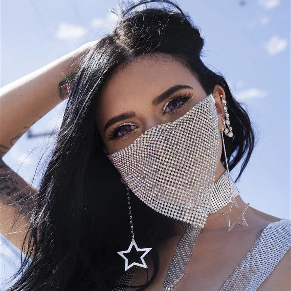 Halloween Diamond Face Mask