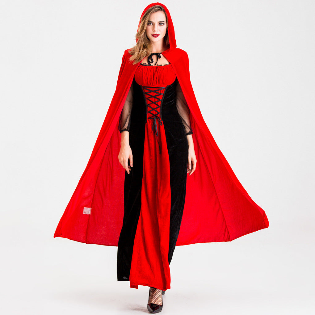 Halloween Costume Wolf Vampire Red Riding Hood Queen Cape