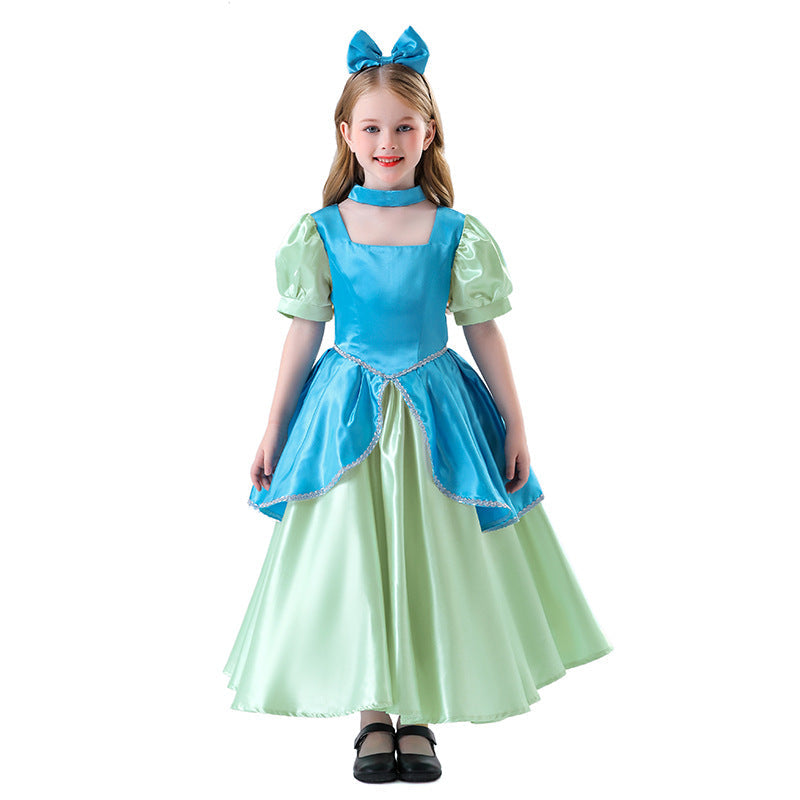 Halloween Cinderella Pink Princess Dress Cosplay Costume