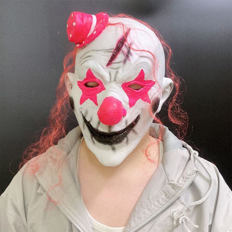 Halloween Clown Mask Scary Prank Party Costume Accessory