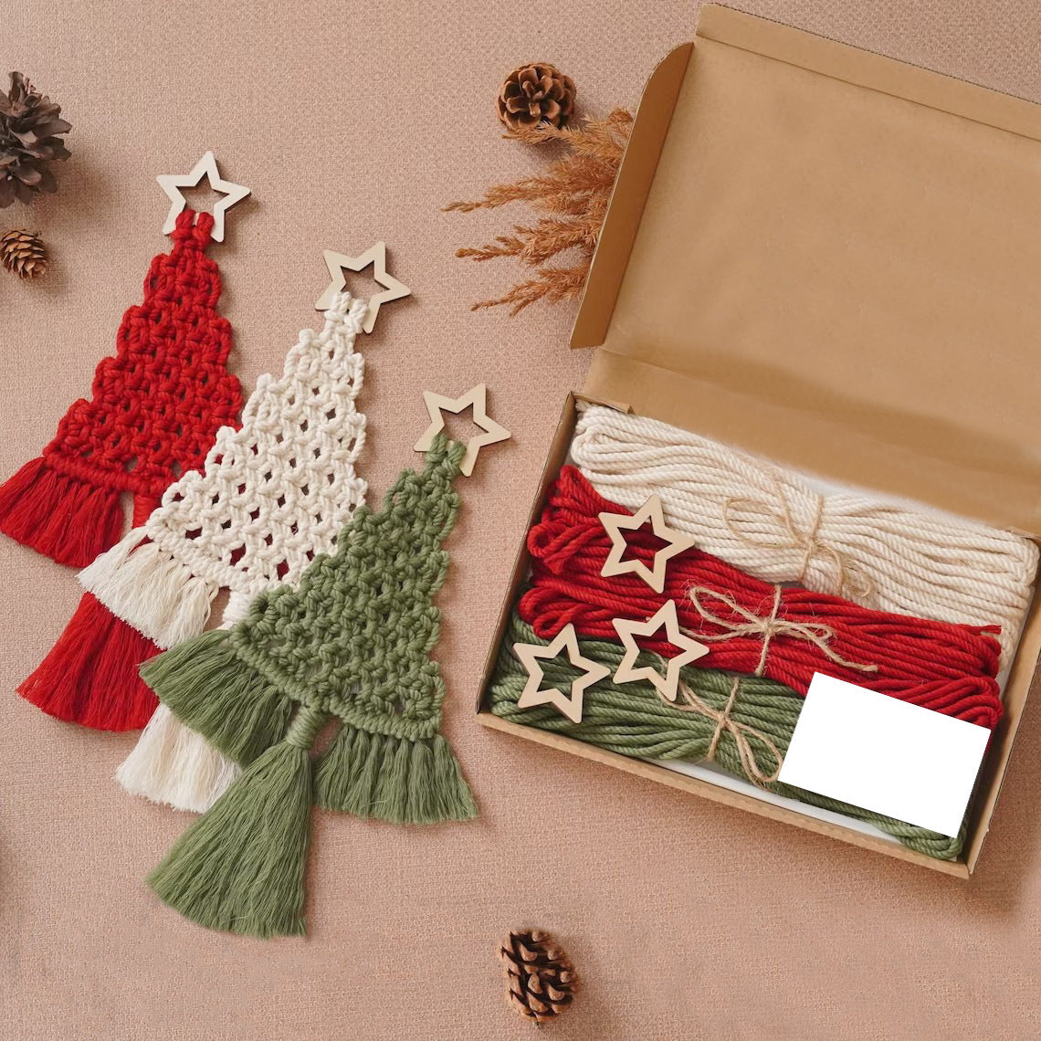 DIY Christmas Tree Tapestry Kit For Handmade Wall Decor