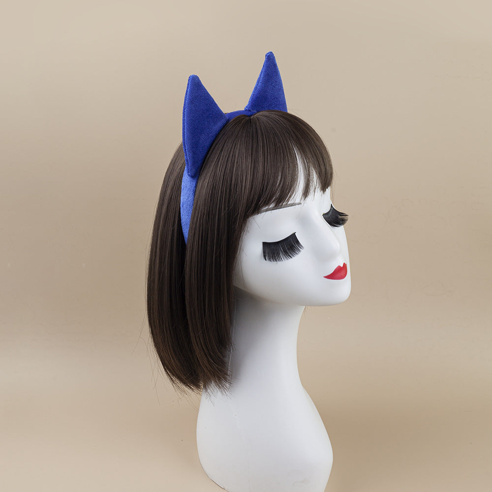 Blue Cat Ear Headband For Kids Halloween Costume Party