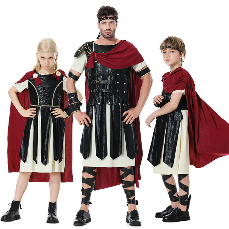 Roman Gladiator Shield Sword Halloween Cosplay Costume