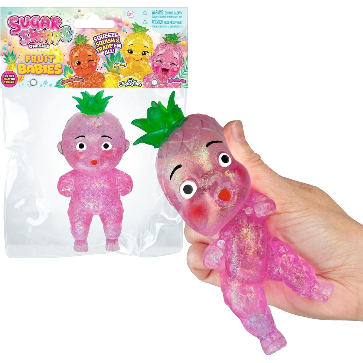 ORB 5 Inch Sugar Swaps™ Onesies Fruit Babies PINEAPPLE Squishy Sensory Toy - Assorted