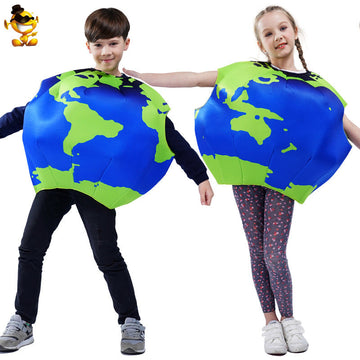 Kids Halloween Costume Sponge Earth Stage Performance Party