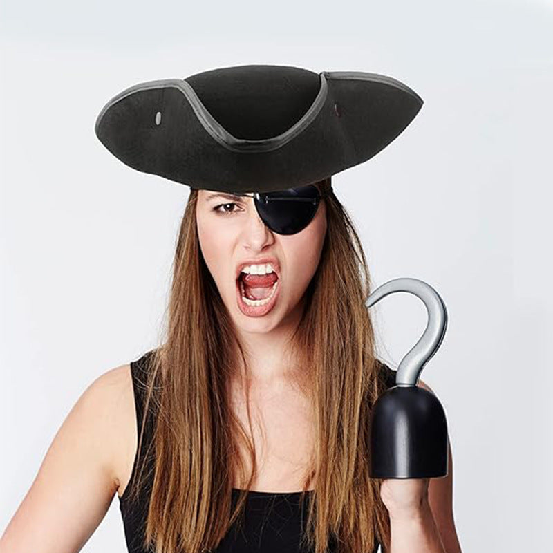 Pirate Hat Caribbean Stage Performance Halloween Captain Jack