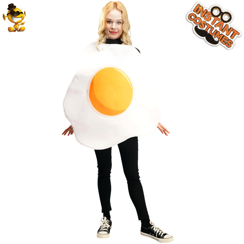 Halloween Adult Bacon Egg Costume Couples Role Play