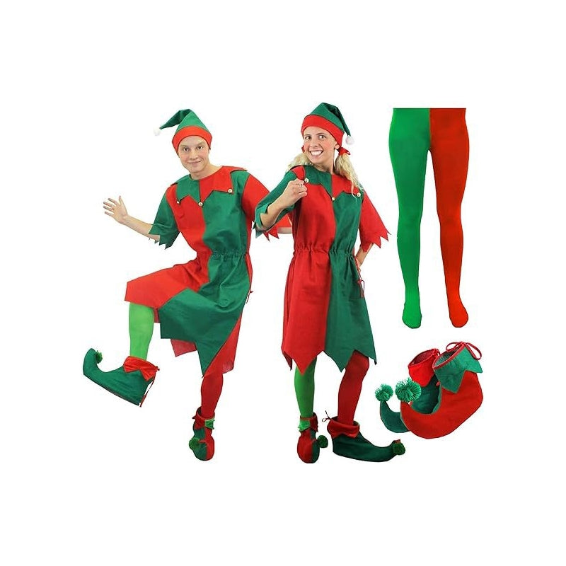Christmas Elf Hat Santa Holiday Party Costume For Men Women