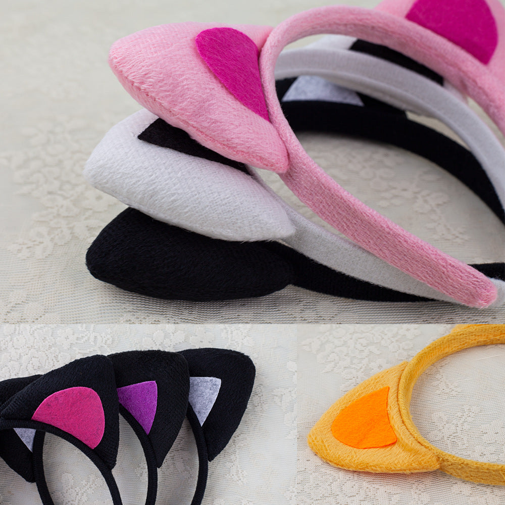 Cat Ears Headband Halloween Costume Party Animal Headwear