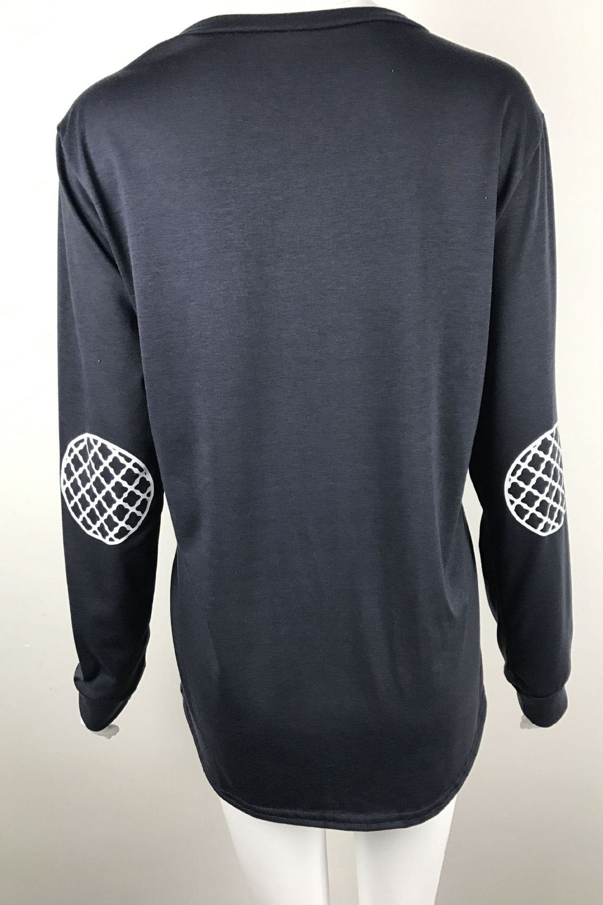 BEAR'S-PAW PRINT LONG SLEEVES BLOUSE