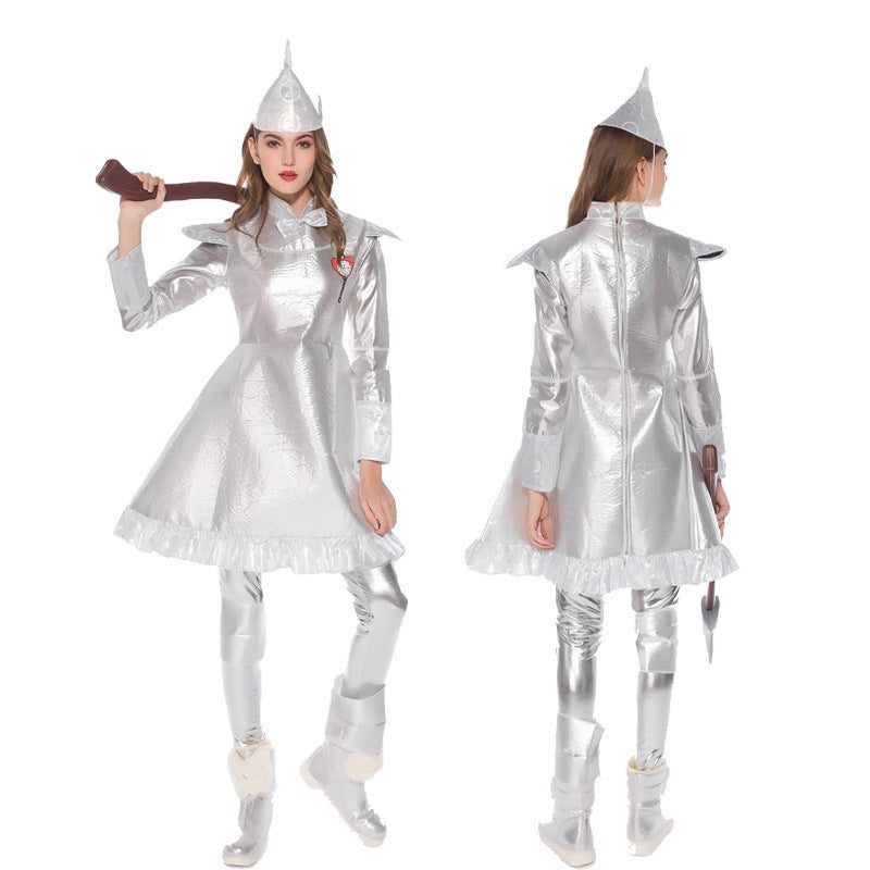 Tin Man Costume For Men Halloween Wizard Of Oz Stage Performance