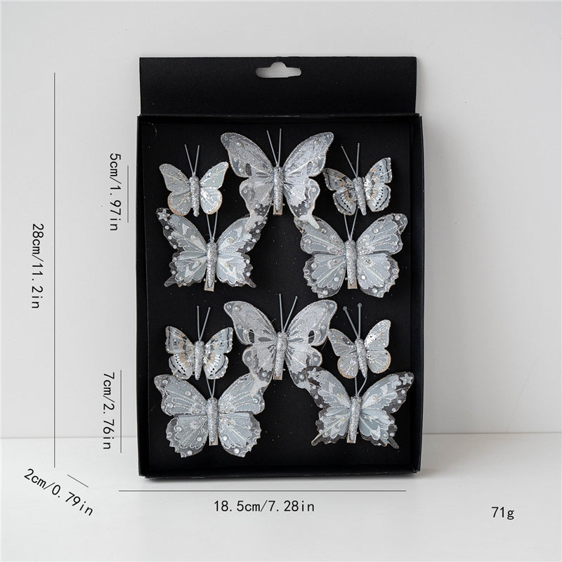 Christmas Fabric Butterfly Ornament