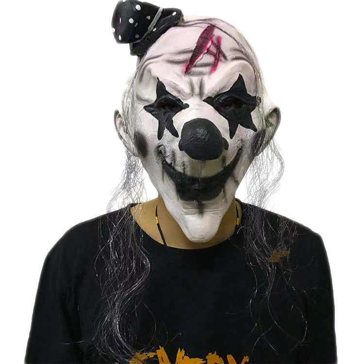 Halloween Clown Mask Scary Prank Party Costume Accessory