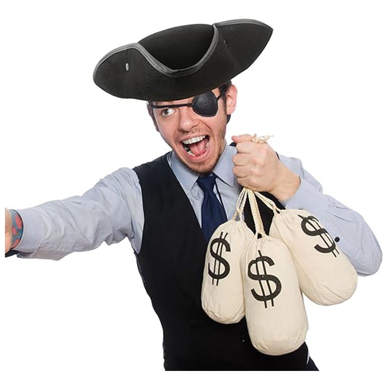 Pirate Hat Caribbean Stage Performance Halloween Captain Jack