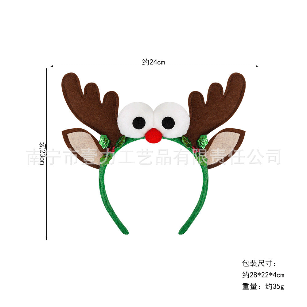 Christmas Reindeer Antler Headband For Kids Party Costume