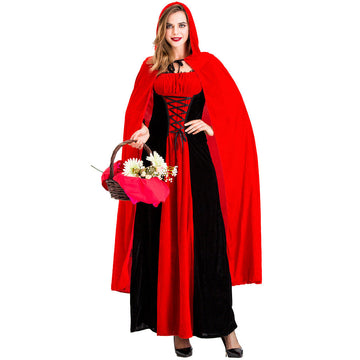 Halloween Costume Wolf Vampire Red Riding Hood Queen Cape