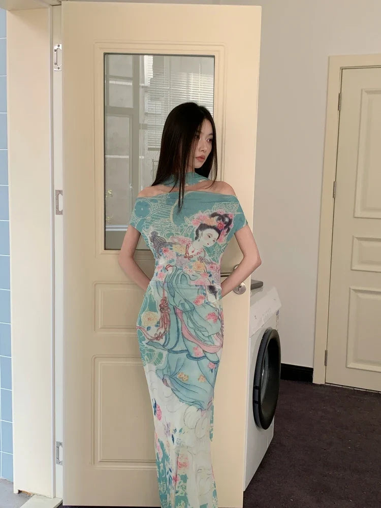 Ethereal Art Maxi Dress