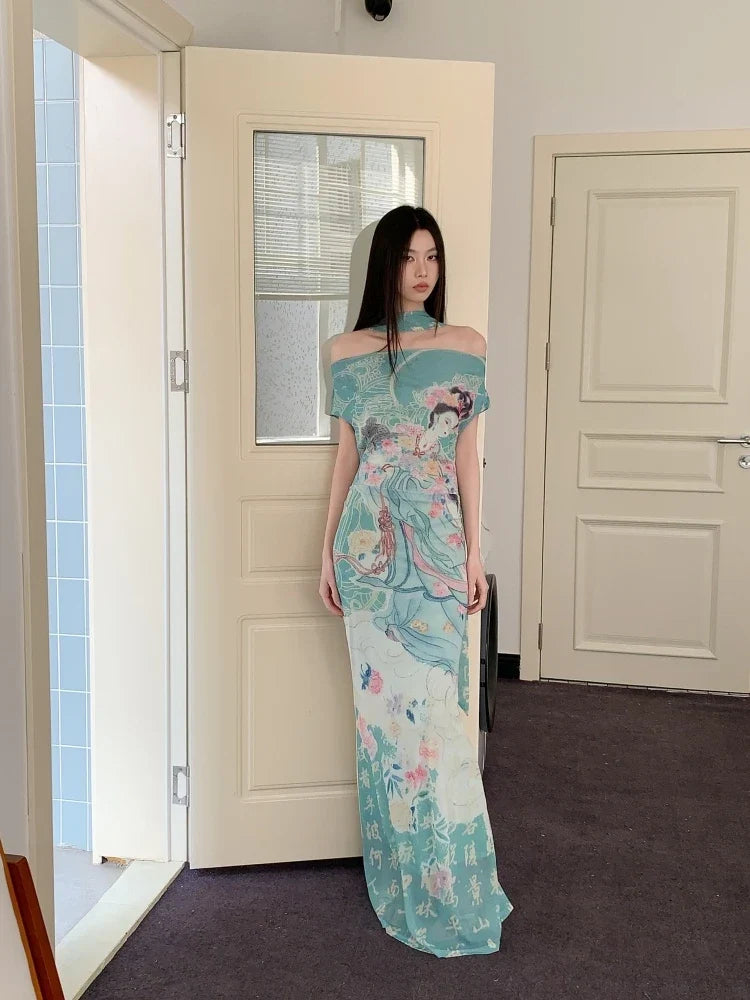 Ethereal Art Maxi Dress