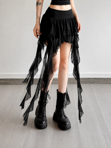 Fairy Grunge Ruffle Skirt
