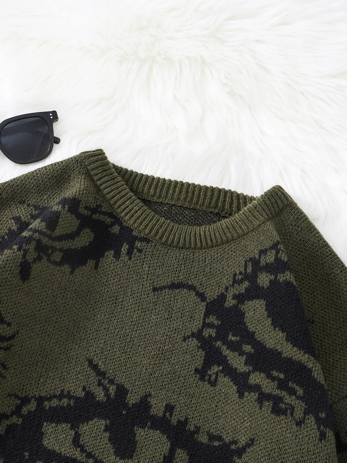 Grunge Eye Pattern Sweater