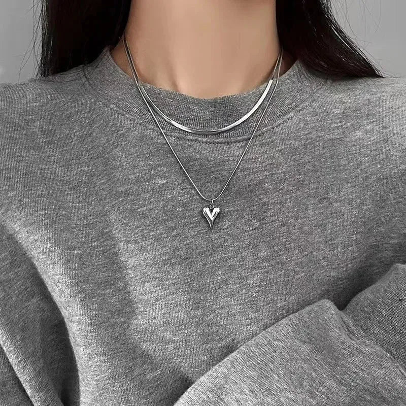 Heart Necklace Set