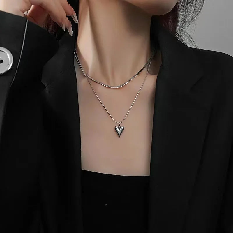 Heart Necklace Set