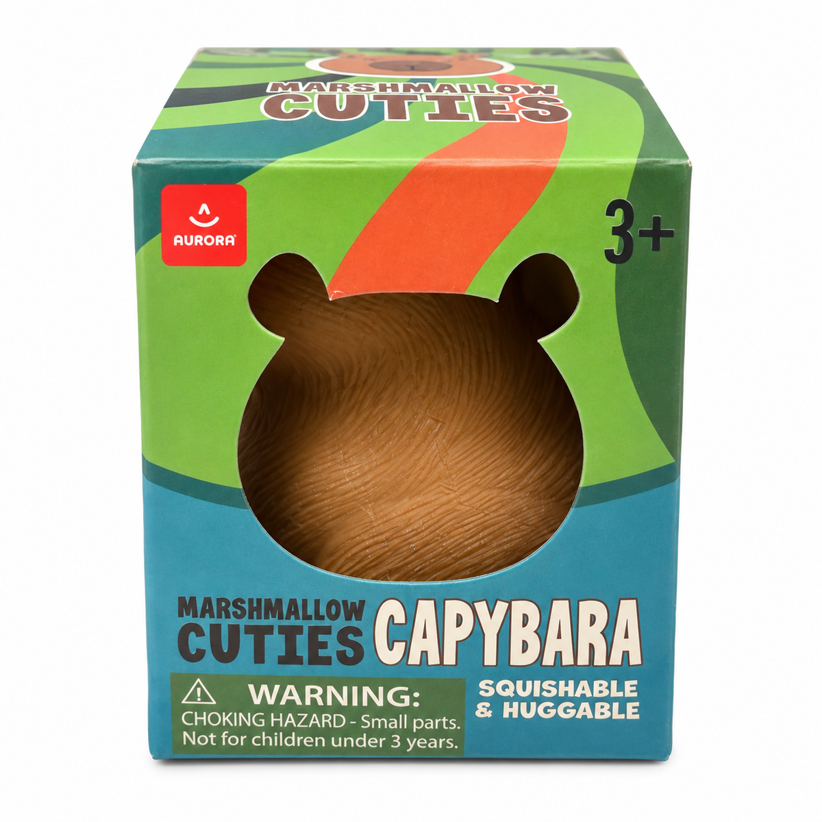 Aurora 3 Inch Marshmallow Cuties Capybara Squishy Sensory Fidget Toy