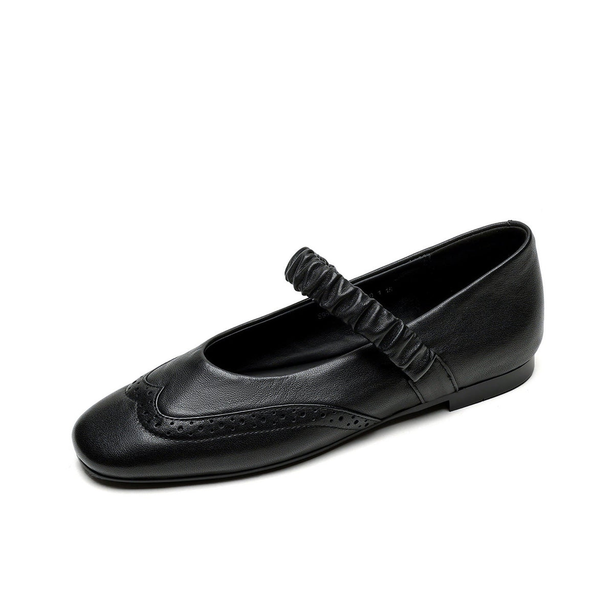 Genuine Leather Vintage Elastic One Straped Soft Sole Shoes