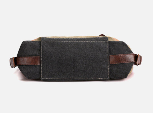 Fashion Striped Large Capacity Canvas Crossbody Shoulder Bag