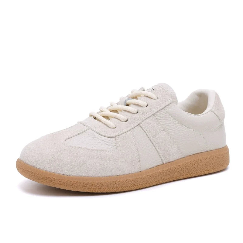 Babakud Spring Retro Leather Soft Flat Sole Sneakers