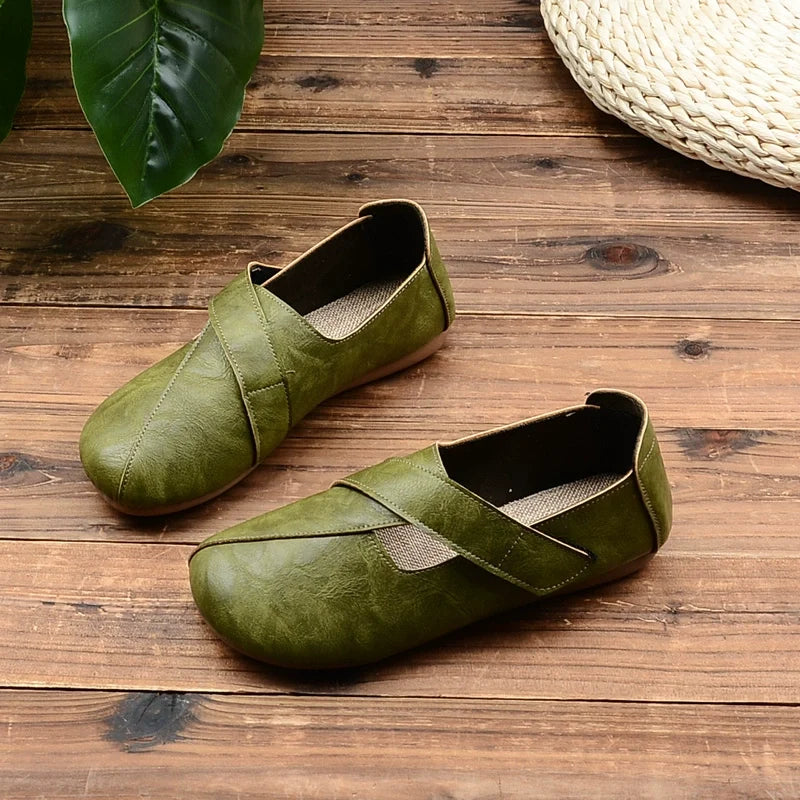 Casual Versatile Comfortable Soft Sole Velcro Flats for Women