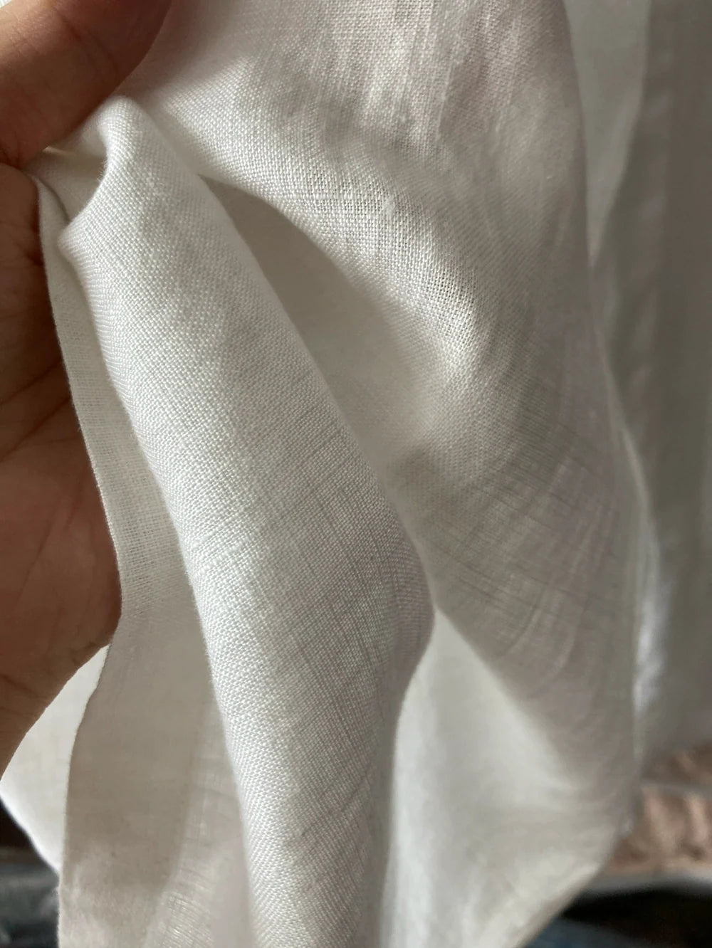 Summer Retro White Linen Embroidered Loose Tassel Pants