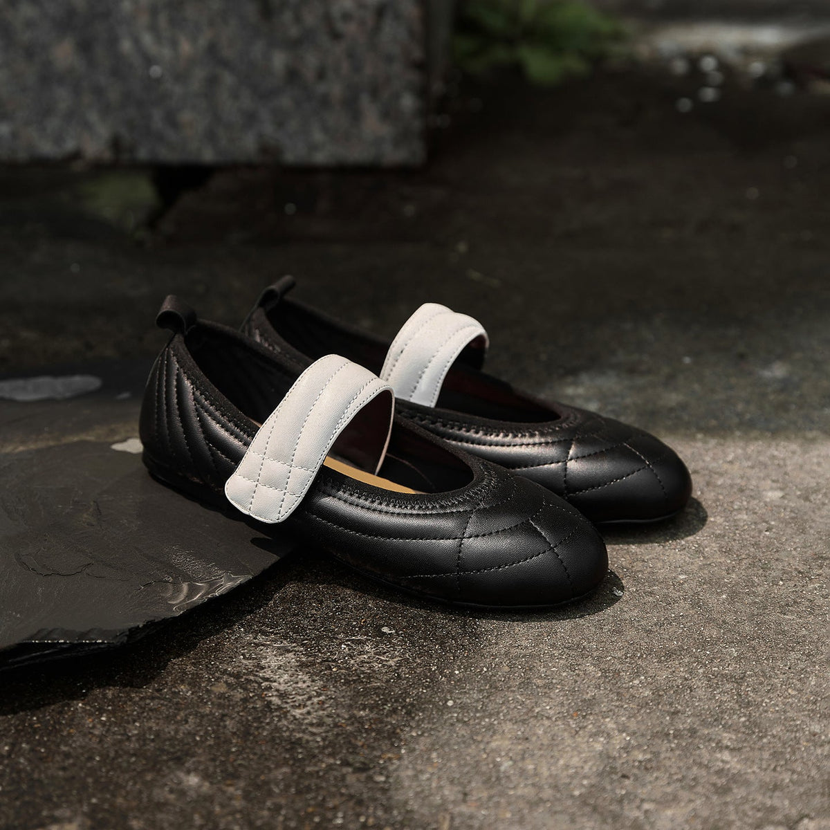 Sheepskin Leather Comfortable Soft Sole One Straped Flats