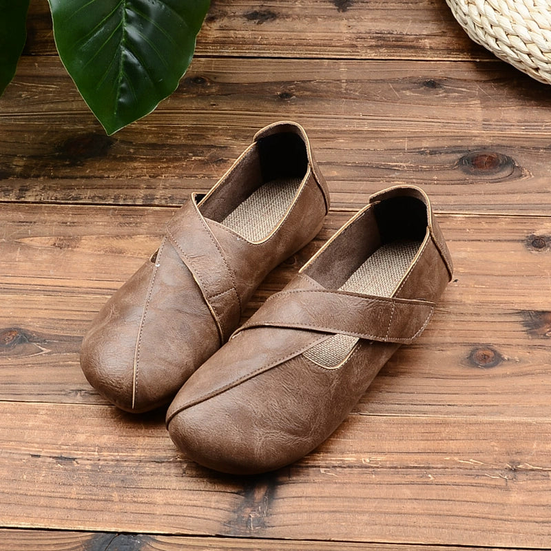 Casual Versatile Comfortable Soft Sole Velcro Flats for Women