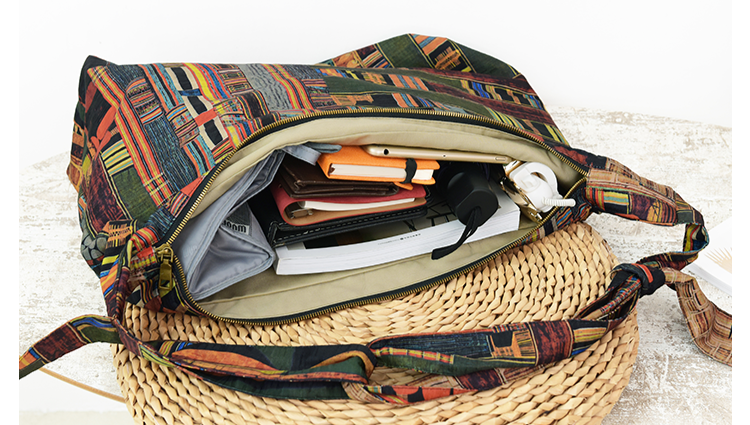 Babakud Women Vintage Artistic Cotton Printed Shoulder Crossbody Bag