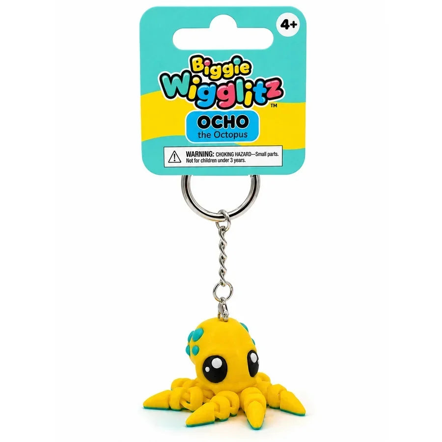 Biggie Wigglitz Ocho the Octopus Keychain - 66% Bigger