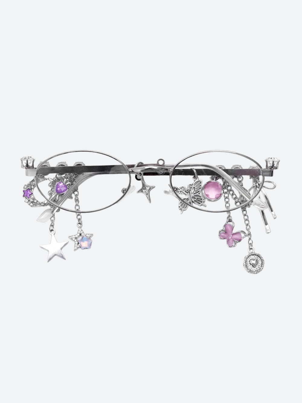 Rhinestone Oval Glasses
