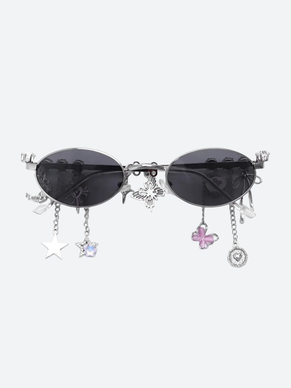 Rhinestone Oval Glasses
