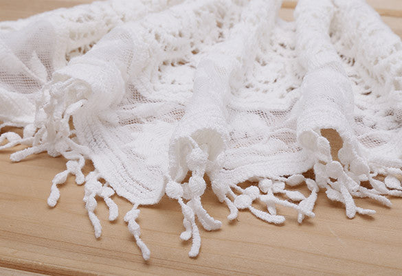 MESH HOLLOW CROCHET LACE KNIT SHAWL CAPE SHAWL TANK TOP VEST