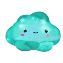 J'adore 3 Inch Glitter Cloud Squishy Fidget Sensory Toy - GREEN