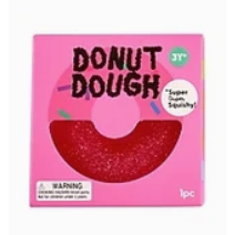 J'adore 3 Inch Donut Dough Squishy Fidget Sensory Toy - PINK