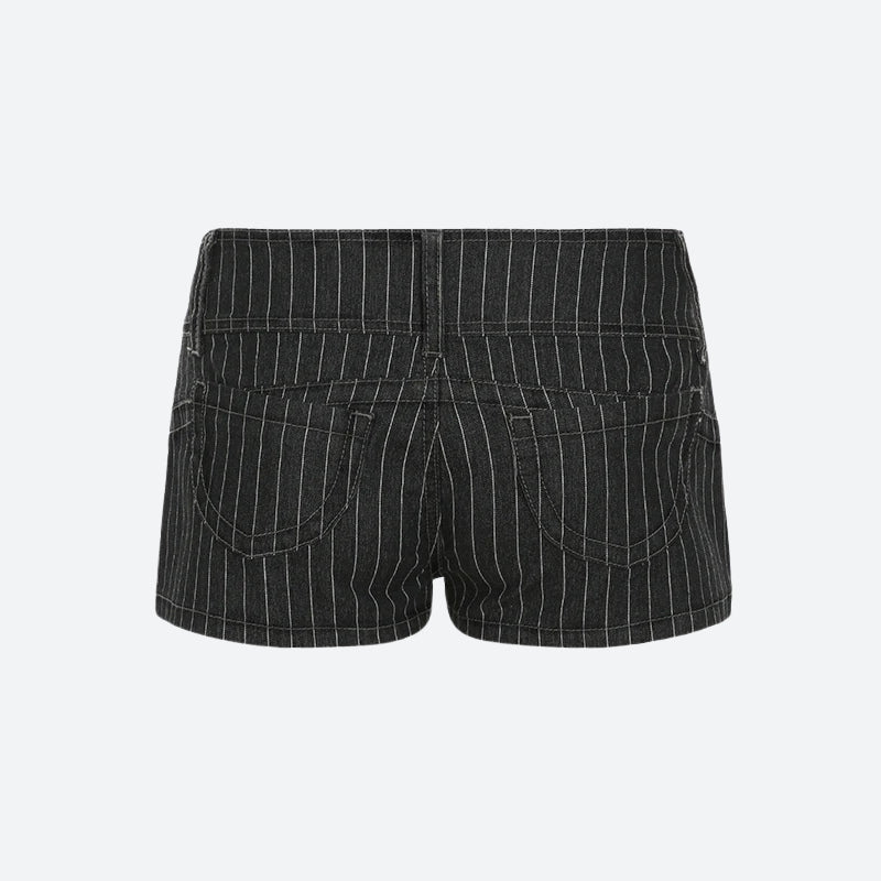 Striped Micro Shorts