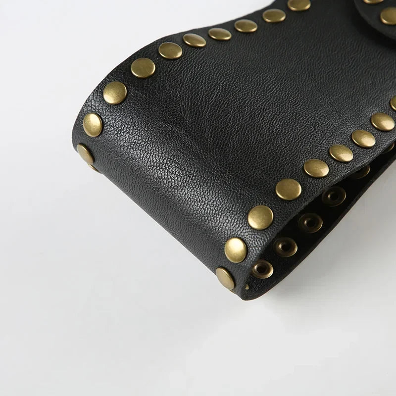 Studded Buckle Belt