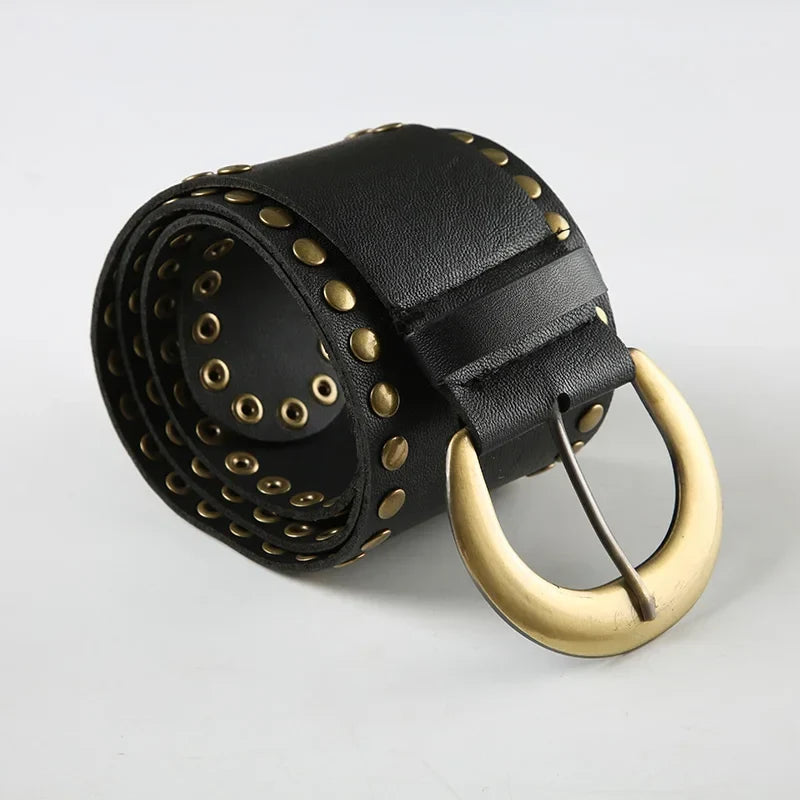 Studded Buckle Belt