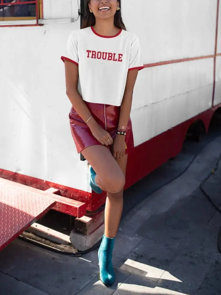 Trouble Ringer Tee