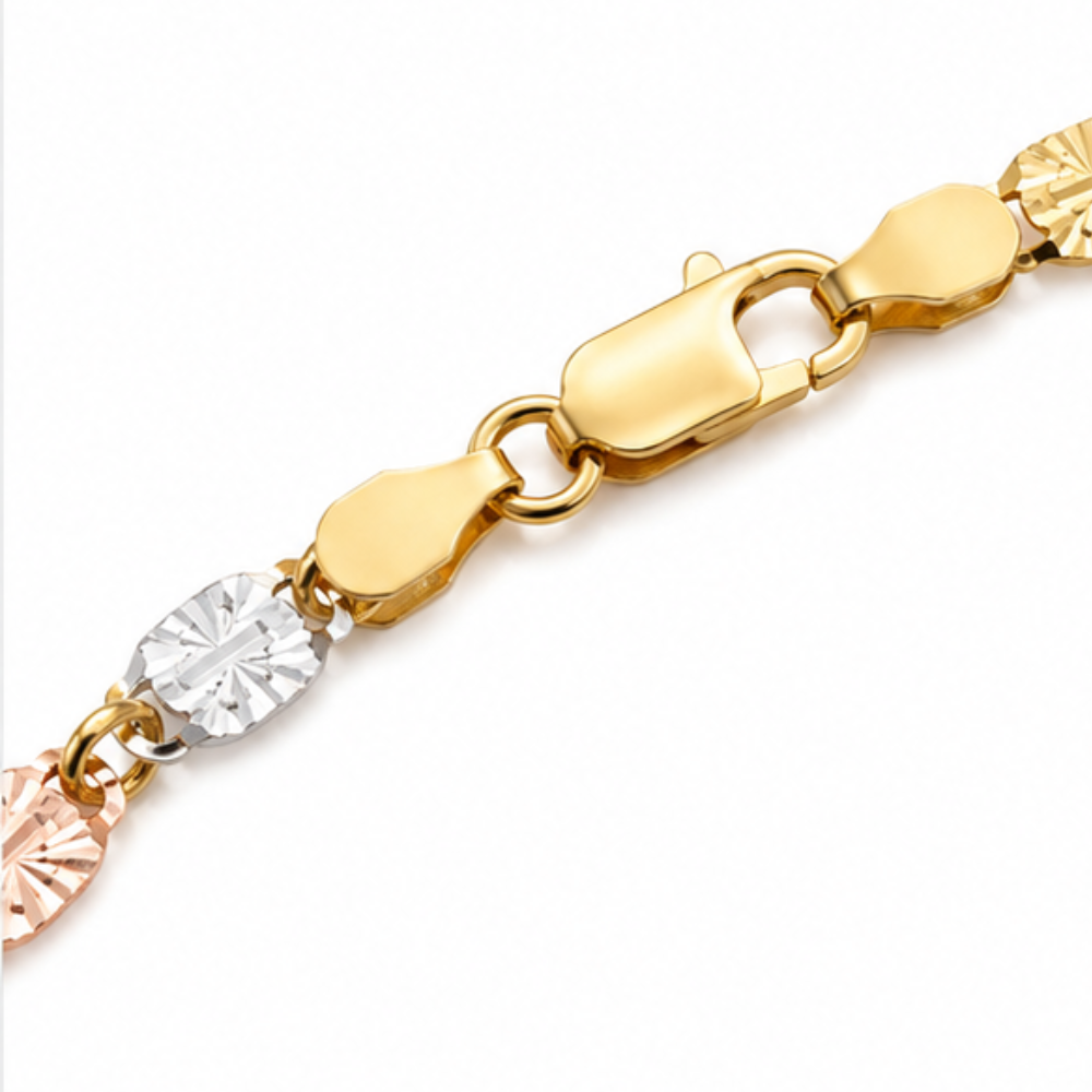 Tone Interlocking Link Bracelet