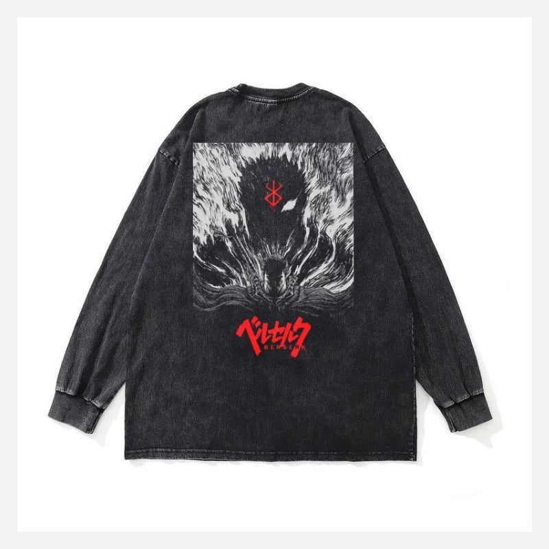 Y2K Berserk Printed Sweatshirt
