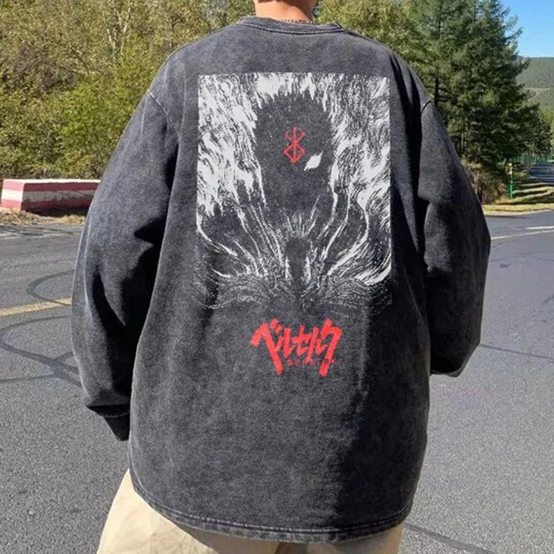 Y2K Berserk Printed Sweatshirt
