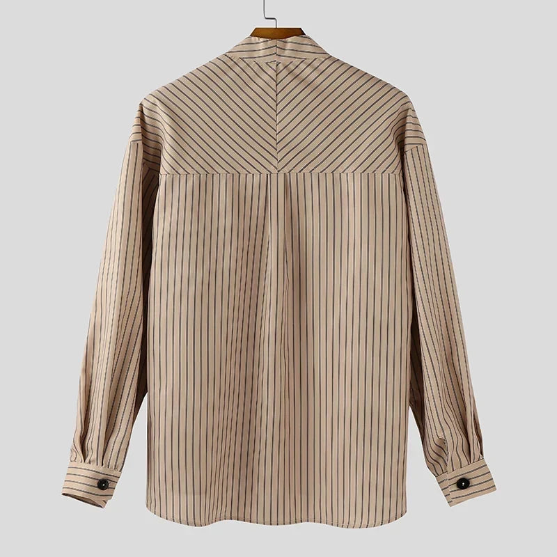 Y2K Button Up Striped Shirt