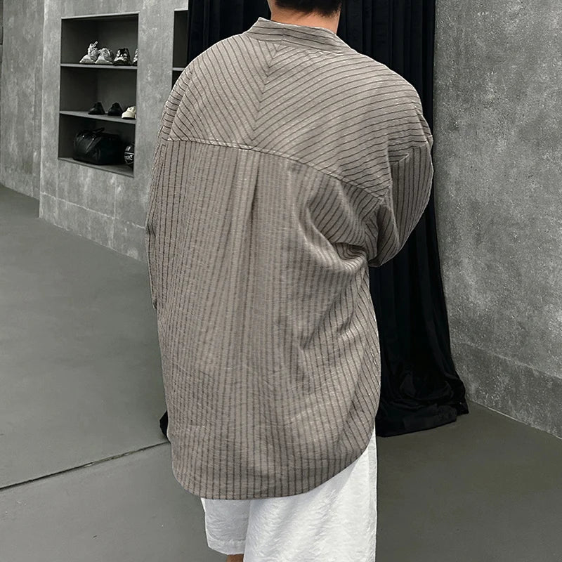 Y2K Button Up Striped Shirt